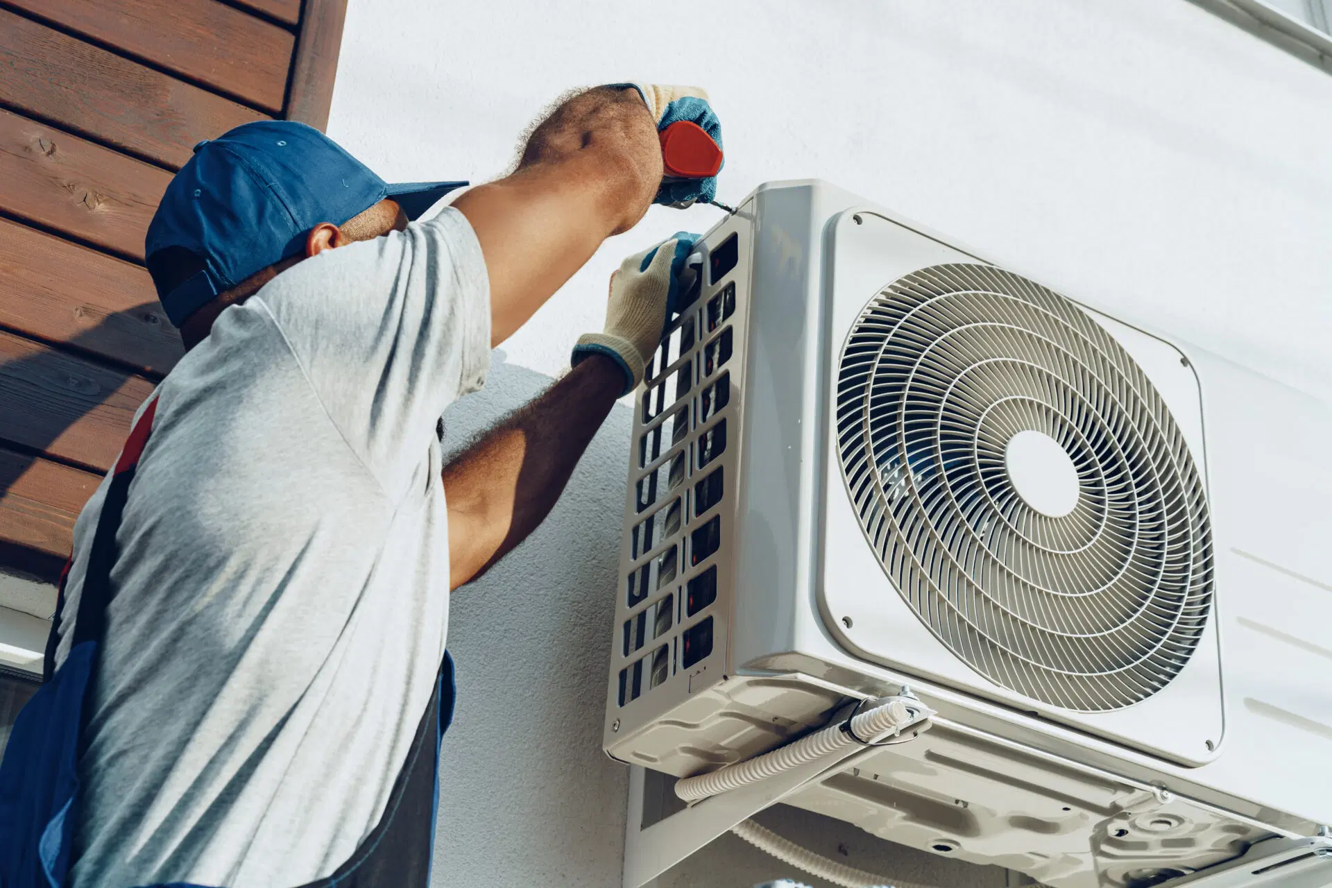 Close up air conditioning unit